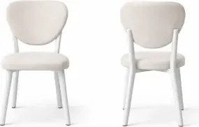 Stewehome Σετ Τραπεζαρίας 6 Ατόμων Δρυς Κρεμ 120x80x75 cm