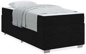 vidaXL Σκελετός Κρεβατιού Άλλο Μαύρο 90 x 190 cm ύφασμα