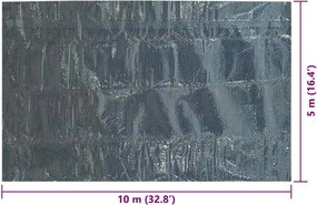 VidaXL Ηλιακή Κάλυψη Πισίνας Βαρέως Τύπου 1000 x 500 cm 0,2 mm