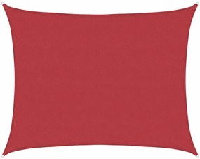 vidaXL Πανί Σκίασης Κόκκινο 6 x 8 μ. από HDPE 160 γρ./μ²