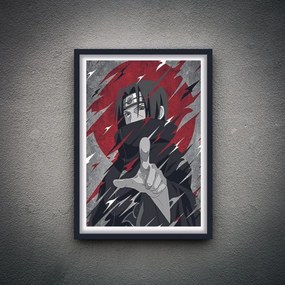 Πόστερ &amp; Κάδρο Itachi Naruto AN022 40x50cm  Εκτύπωση Πόστερ (χωρίς κάδρο)