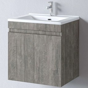 Έπιπλο Μπάνιου Πάγκος Με Νιπτήρα Omega S3BOM065BEN 65x45x57cm Berlin Grey Porcelain,Melamine