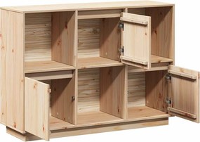 vidaXL Ντουλάπι 110,5x35x80 εκ. από Μασίφ Ξύλο Πεύκου