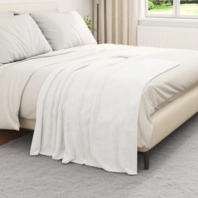 vidaXL Ριχτάρια 6 pcs Λευκό 130 x 150 cm Μαλλί
