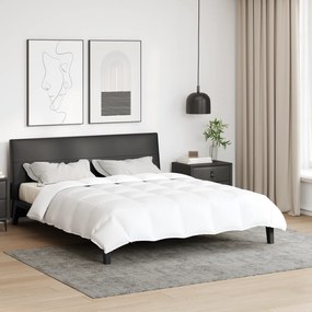 vidaXL Κουβέρτες & Κουβέρτες Λευκό 240 x 260 εκ. Πούπουλο