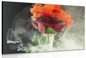 Εικόνα τριαντάφυλλο με αφηρημένα στοιχεία - 120x80