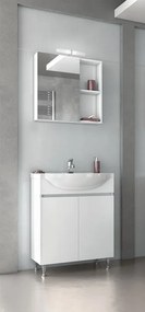 DROP Σετ επιδαπέδιου επίπλου μπάνιου, Alfa 65, Λευκό, Drop DROP986630