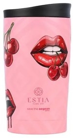 Estia Θερμός - Ποτήρι Για Καφέ Travel Mug Save The Aegean 350ml Blush Pop 01-31923
