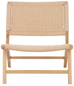 Πολυθρόνα ANIKA C8917.01 Ξύλινη με Πλέξη Σχοινί 67,5x75x73,5Yεκ. 67.5x75x73.5 εκ.
