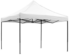 Κιόσκι Gazebo MATTHEW C6310 Πτυσσόμενο Μαύρο Μεταλλικό & Λευκό Ύφασμα 3x3x3,10Yμ.