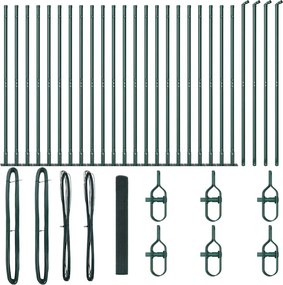 vidaXL Στύλος Περιφράξεων Πράσινο