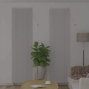 vidaXL Βενετσιάνικες Ρόδες Λευκό 220 x 55 εκ Αλουμίνιο