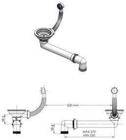 Νιπτήρας Λευκός 600 x 450 x 120 χιλ. Γρανιτένιος - Λευκό