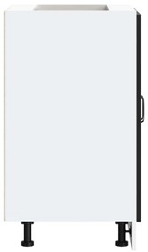 vidaXL Ντουλάπι βάσης νεροχύτη Kalmar Μαύρο 60x46x81,5 εκ. Επεξ. Ξύλο