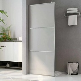vidaXL Οθόνες ντους Ασημί 100 x 195 cm Γυαλί και Αλουμίνιο