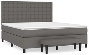 ΚΡΕΒΑΤΙ BOXSPRING ΜΕ ΣΤΡΩΜΑ ΓΚΡΙ 160X200ΕΚ. ΑΠΟ ΣΥΝΘΕΤΙΚΟ ΔΕΡΜΑ 3137675