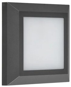 Πλαφονιέρα- Απλίκα IP65 Led 4W σε 4 χρώματα Lumen-3-9701-Ανθρακί 3-9701