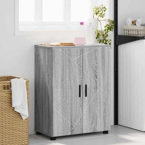 vidaXL Ντουλάπι Μπάνιου Γκρίζο Σονομα 60 x 35 x 80 εκ