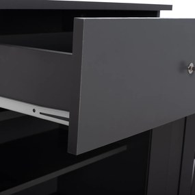 Παπουτσοθήκη-Ντουλάπι Iantha Ξύλινη Γκρι 60x33x84εκ.