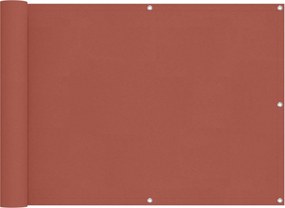 vidaXL Οθόνη Μπαλκονιού Τερακότα 75 x 200 cm