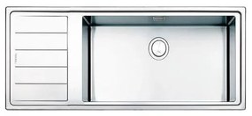 Apell Linear Plus LNP1161 L Ανοξείδωτος Λείος Ένθετος Νεροχύτης Με 1 Γούρνα Και Ποδιά Αριστερά 116x50 cm