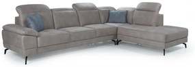 Γωνιακός καναπές Pecaso με ηλεκτρικό μηχανισμό 340x242x95cm Γκρι - Δεξιά Γωνία - BOG4589