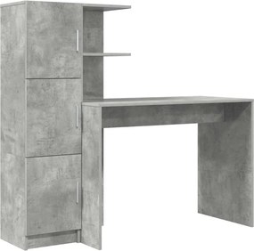 vidaXL Γραφείο 2 pcs Σκυρόδεμα Γκρι