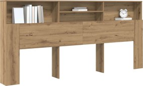 vidaXL Κρεβάτι με Κεφαλάρι Artisan Oak Επεξεργασμένο ξύλο