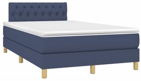 ΚΡΕΒΑΤΙ BOXSPRING ΜΕ ΣΤΡΩΜΑ ΜΠΛΕ 120X200 ΕΚ. ΥΦΑΣΜΑΤΙΝΟ 3140847