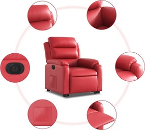 vidaXL Πολυθρόνα Ηλεκ.Ανακλινόμενη με Ανύψωση απόΣυνθετικό Δέρμα