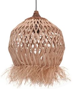 Κρεμαστό Φωτιστικό Οροφής Marjione Inart sisal σε φυσικό Φ45x55εκ 339-000021-339-000021-Μπεζ 339-000021