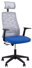 Καρέκλα Γραφείου Vitrio 25-0616 63x59xH115-127cm Grey - Blue