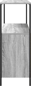 vidaXL Ντουλάπι μπάνιου με ράφια Γκρι Sonoma 76,5x35x95 εκ.