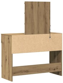 vidaXL Μπουφανάκι artisan δρυς 100 x 40 x 130 εκ Επεξεργασμένο ξύλο