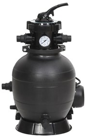 vidaXL Φίλτρο Άμμου Πισίνας με Προφίλτρο Μαύρο