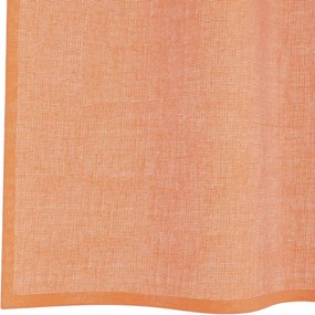 vidaXL Voile κουρτίνες με ροδέλες 2 τεμάχια Τερακότα