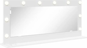 vidaXL Καθρέφτης τουαλέτας Ορθογώνιος Λευκό 100 x 45 x 18 εκ.