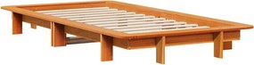 vidaXL Σκελετός Κρεβ. Χωρίς Στρώμα Καφέ Κεριού 90x190 εκ Μασίφ Πεύκο