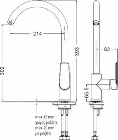 Eurorama Klint 142528 Chrome - Μπαταρία Κουζίνας