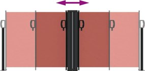 vidaXL Σκίαστρο Πλαϊνό Συρόμενο Τερακότα 100 x 600 εκ.