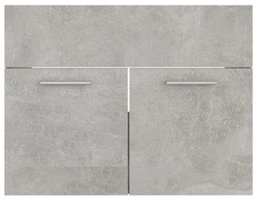 vidaXL Ντουλάπι Νιπτήρα Γκρι Σκυροδέματος 60x38,5x46 εκ. Μοριοσανίδα