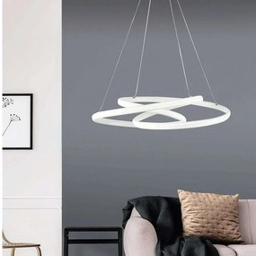 Φωτιστικό Οροφής Giove/B 2413 Φ51,5x25/90cm 48W White Sikrea Aluminum,Acrylic