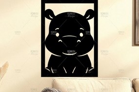 Σετ των 2 Intra απο ξύλο plywood 3mm-4mm πάχος Animal Wall Art για Νηπιαγωγείο Δίασταση 40x40 cm INTRAFABR-124397462