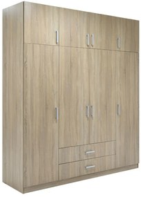 Ντουλάπα Smooth τετράφυλλη-Φυσικό 202.00x60.00x233.00 16717869