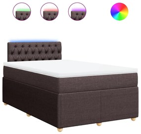 ΚΡΕΒΑΤΙ BOXSPRING ΜΕ ΣΤΡΩΜΑ ΣΚΟΥΡΟ ΚΑΦΕ 120X200 ΕΚ. ΥΦΑΣΜΑΤΙΝΟ 3289733