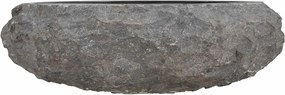 vidaXL Νιπτήρας Μαύρος 40 x 12 εκ. Μαρμάρινος