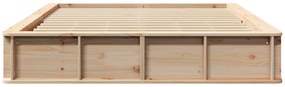 vidaXL Κρεβάτι με Μηχανισμό Ανύψωσης - 150 x 200 εκ, Ξύλο Πεύκης
