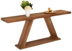 Intrahome ΚΟΝΣΟΛΑ ΑΠΟ ΞΥΛΟ ΤΕΑΚ ΦΥΣΙΚΟ ΧΡΩΜΑ 220x50x90Υεκ. intraho-1646107