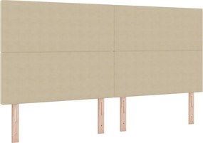 vidaXL LED Κρεβάτι με βάθρο Ανοιχτό Γκρι και Λευκό 200 x 200 cm