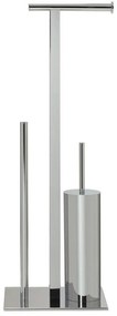Πιγκάλ Με Χαρτοθήκη Μεταλλικό 27,5x19,8x73,5εκ. Squere Chrome Sealskin 362373618